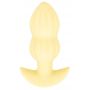Plug wibrujący Cuties żółty silikonowy 7 trybów USB 8 cm - 4