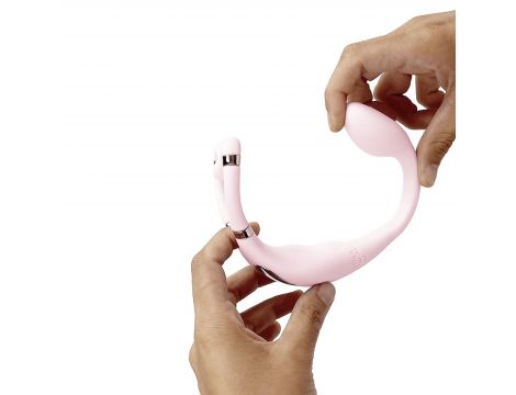 Wibrator Adrien Lastic Venus APP bladoróżowy USB 11 cm - 2