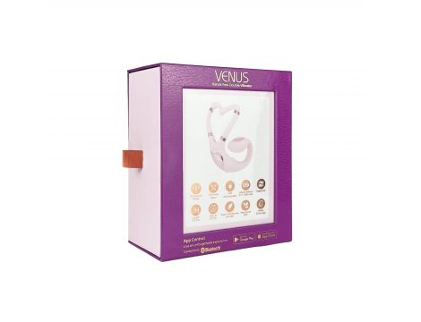 Wibrator Adrien Lastic Venus APP bladoróżowy USB 11 cm - 8