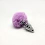 Metal Anal Fluffy Twist Plug M pink - 6