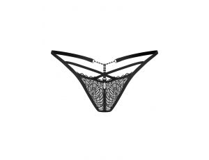 Stringi koronkowe Iliosa Obsessive czarne 2XL/3XL