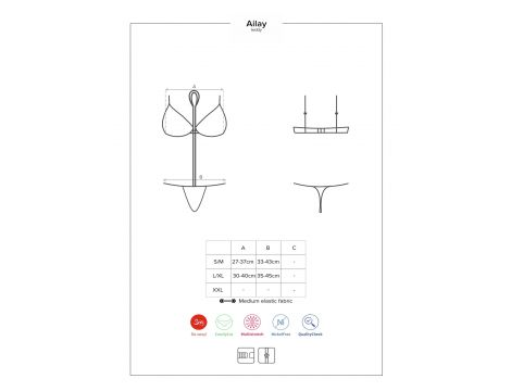 Bielizna-Ailay body czarne L/XL - 4