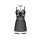 Gorset Arrowel Obsessive czarny transparentny S/M