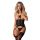 Gorset Alliane z otwartymi stringami Obsessive czarny L XL