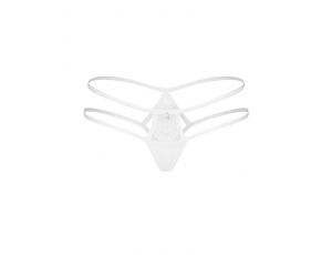 Figi otwarte koronkowe Arrowel White Obsessive S/M