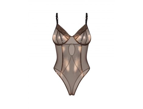Body otwarte Obsessive Soranna złote L XL - 3