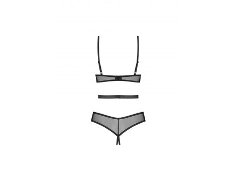 Body erotyczne otwarte Euridia Obsessive czarne XL 2XL - 4