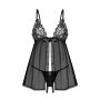 Babydoll Blomentis z stringami Obsessive XL 2XL - 4