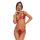 Komplet bielizny Luise Sublim Red otwarty S/M Obsessive