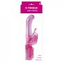 Wibrator- G Tongue Rabbit Vibrator Pink OS - 2
