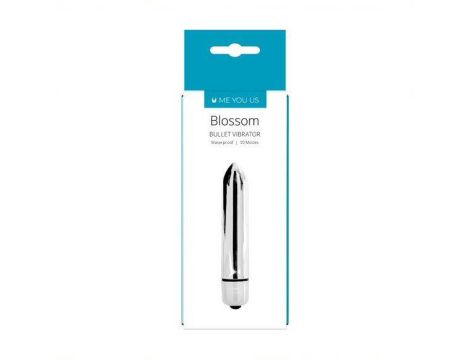 Wibrator bullet Me You Us Blossom srebrny 9,5 cm