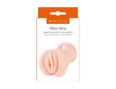 Masturbator- Me You Us Miss Nina Premium Vibrating Realistic Masturbator Flesh - 6