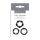 Me You Us Easy Squeeze Cock Ring Set Black