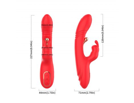 Wibrator króliczek B Series Joy silikonowy 23 cm USB - 5