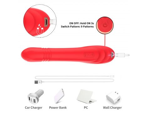 Wibrator króliczek B Series Joy silikonowy 23 cm USB - 3