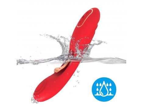 Wibrator punktu G dwupunktowy czerwony B-Series Joy USB 22 cm - 5