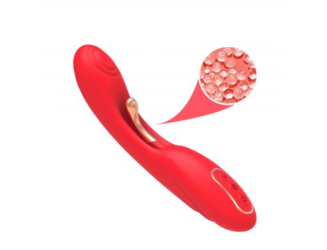 Wibrator punktu G dwupunktowy czerwony B-Series Joy USB 22 cm - 9