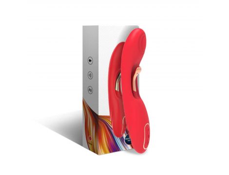 Wibrator punktu G dwupunktowy czerwony B-Series Joy USB 22 cm - 11