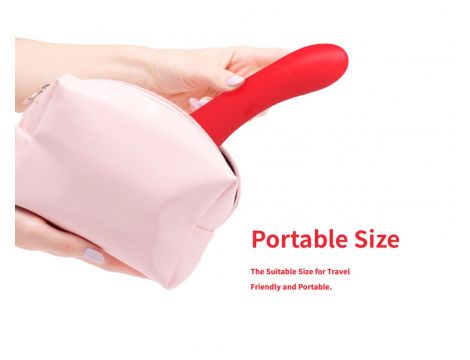 Wibrator punktu G dwupunktowy czerwony B-Series Joy USB 22 cm - 10