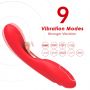 Wibrator punktu G dwupunktowy czerwony B-Series Joy USB 22 cm - 7