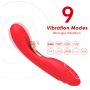 Wibrator punktu G dwupunktowy czerwony B-Series Joy USB 22 cm - 15