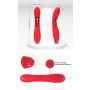 Wibrator punktu G dwupunktowy czerwony B-Series Joy USB 22 cm - 14