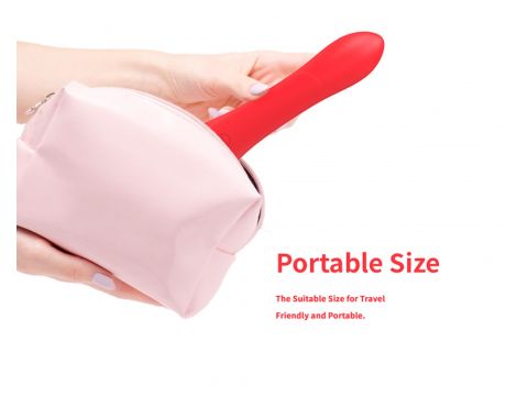 Wibrator króliczek Nirvana czerwony trójpunktowy silikonowy USB 22 cm - 13