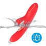 Wibrator króliczek Nirvana czerwony trójpunktowy silikonowy USB 22 cm - 7