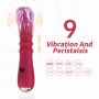 Wibrator punktu G Jackal czerwony z ruchami posuwistymi USB 22 cm - 10