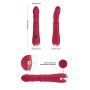 Wibrator punktu G Jackal czerwony z ruchami posuwistymi USB 22 cm - 13