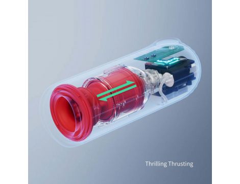 Masturbator wodoodporny Otouch Submarine niebieski z wibracjami - 7