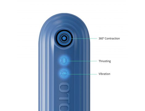 Masturbator wodoodporny Otouch Submarine niebieski z wibracjami - 11