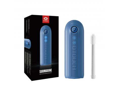 Masturbator wodoodporny Otouch Submarine niebieski z wibracjami - 10