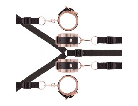Rosy Gold - Under-Mattress Restraint Set - Black - 2
