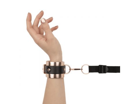 Rosy Gold - Under-Mattress Restraint Set - Black - 7