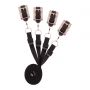 Rosy Gold - Under-Mattress Restraint Set - Black - 2