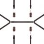 Rosy Gold - Under-Mattress Restraint Set - Black - 4