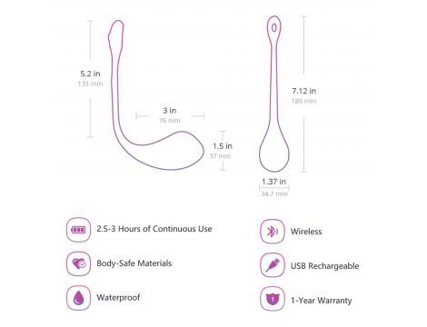 Wibrator Lovense Lush 2 sterowany aplikacją Bluetooth USB - 11