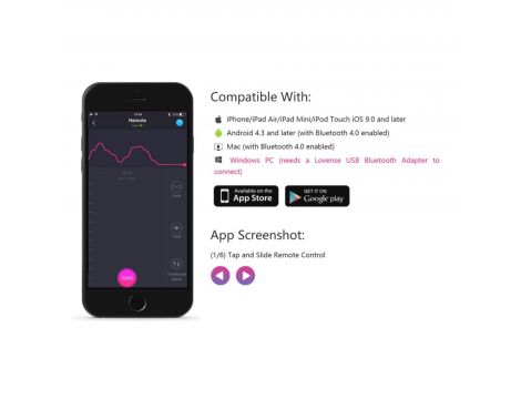 Wibrator Lovense Lush 2 sterowany aplikacją Bluetooth USB - 12