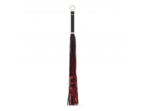 Flogger ekoskórzany EasyToys czerwono czarny 64 cm