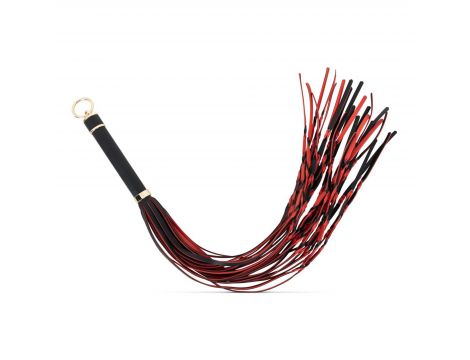 Flogger ekoskórzany EasyToys czerwono czarny 64 cm - 2