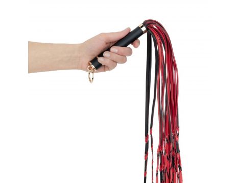 Flogger ekoskórzany EasyToys czerwono czarny 64 cm - 4