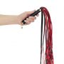 Flogger ekoskórzany EasyToys czerwono czarny 64 cm - 5