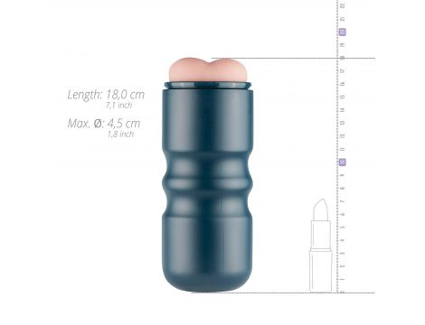 Masturbator analny FPPR żebrowany różowy 18 cm - 5