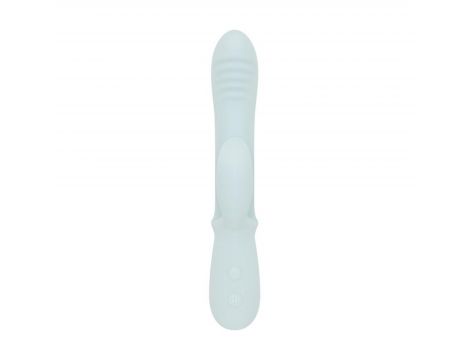 Wibrator silikonowy Good Vibes Only Sage niebieski USB 22 cm - 5