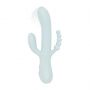 Wibrator silikonowy Good Vibes Only Sage niebieski USB 22 cm - 2