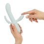 Wibrator silikonowy Good Vibes Only Sage niebieski USB 22 cm - 3