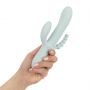 Wibrator silikonowy Good Vibes Only Sage niebieski USB 22 cm - 9