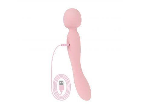 Good Vibes Only - Simi - Double Sided Wand Vibrator - Pink - 5