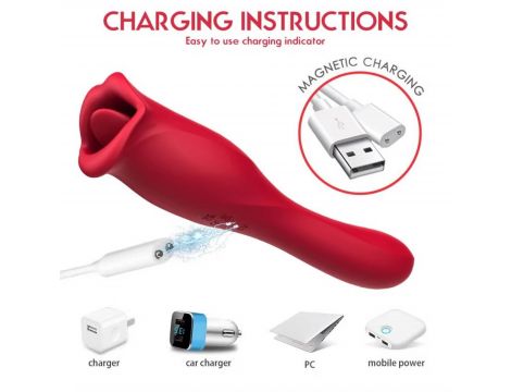 Stymulator łechtaczki Bite Mouth 2.0 muskający silikonowy USB - 11